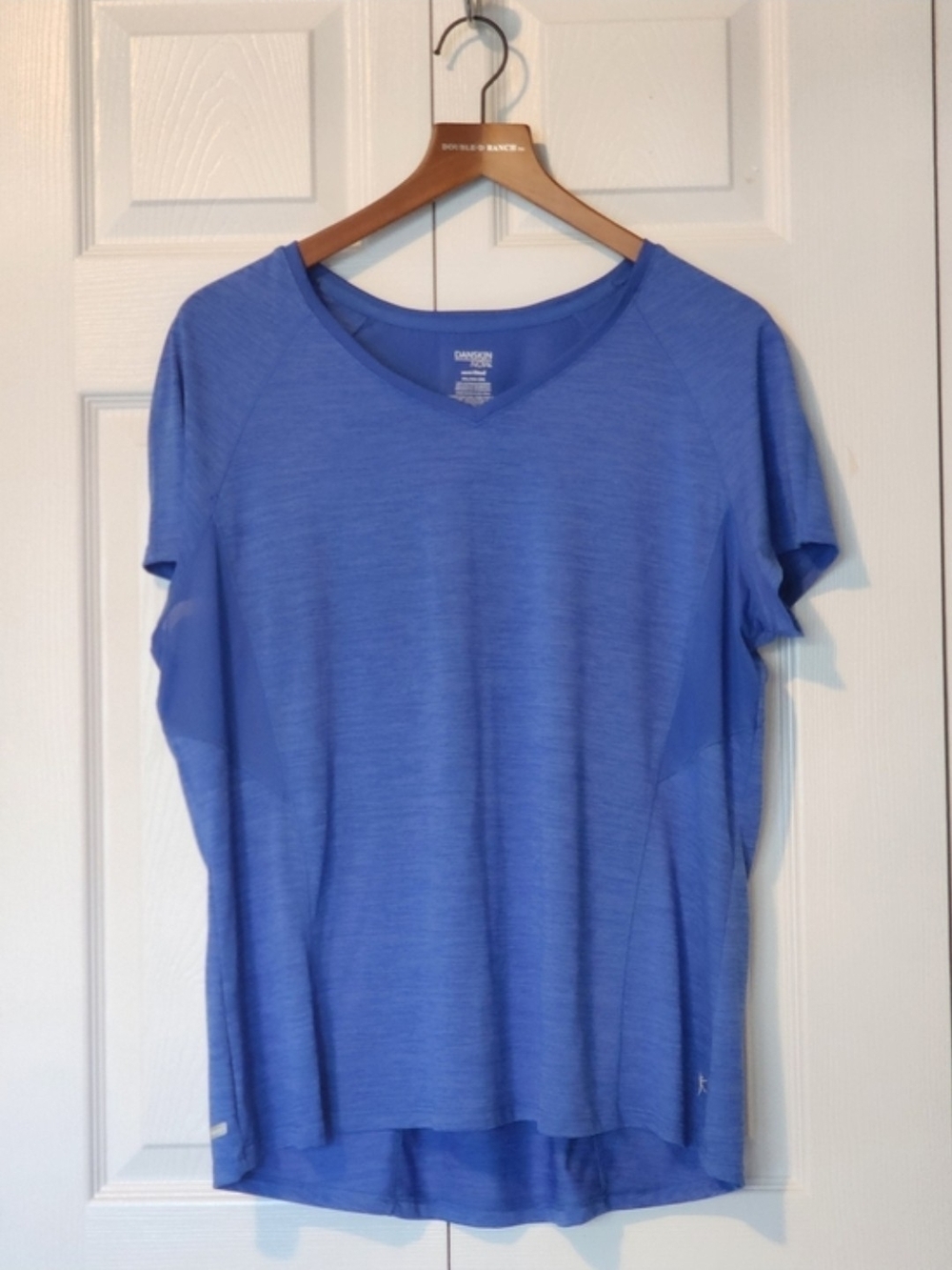 Danskin Royal Blue V-Neck Short Sleeve Tee Plus Size XXL/20 - Picture 6 of 9